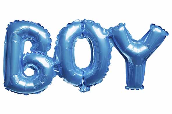 Cosy & Trendy | Ballon "Boy" Folie Blauw 70x27cm