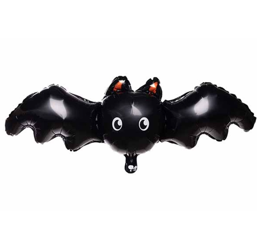 Cosy & Trendy | Ballon Folie Bat Vleermuis Zwart 36x87cm