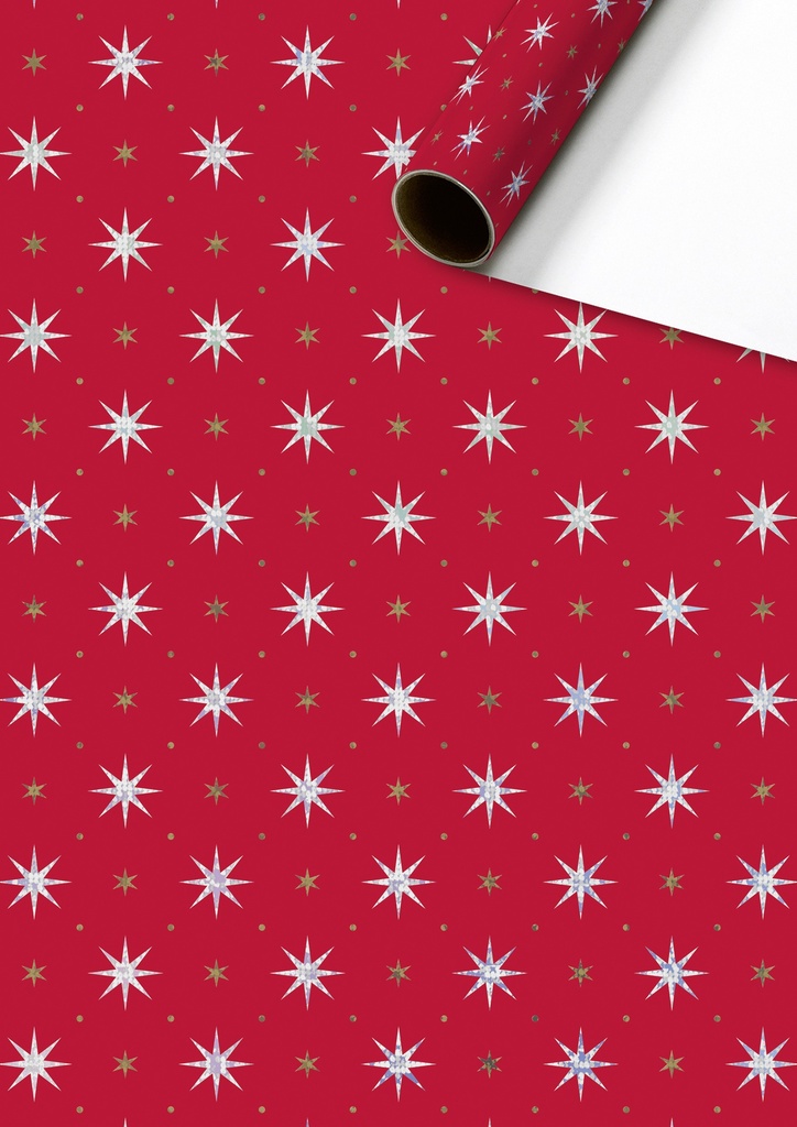 Stewo | Geschenkpapier Rol Zidonia Rood 70x150cm