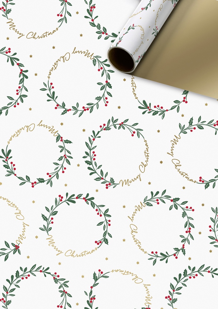 Stewo | Geschenkpapier Rol Olwen Goud 70x150cm