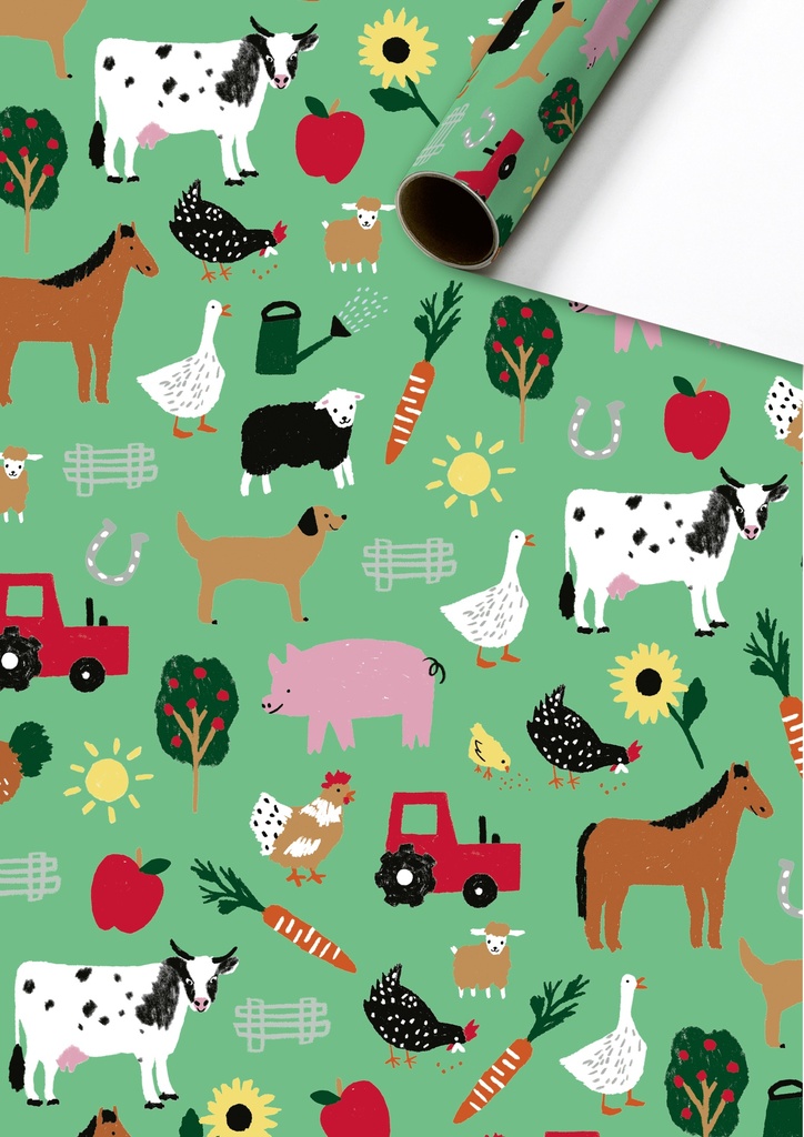 Stewo | Geschenkpapier Rol Wila Groen 70x200cm