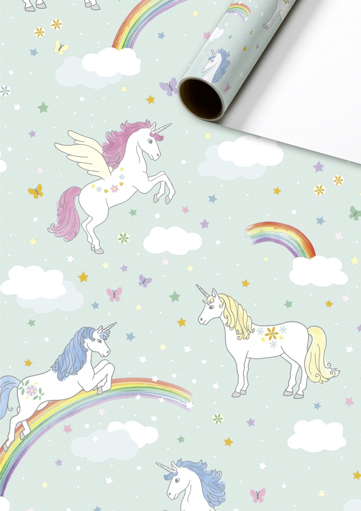 Stewo | Geschenkpapier Rol Melody Blauw 70x200cm