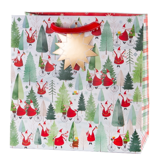 Stewo | Geschenkzakje Santa 38x38x21,5cm