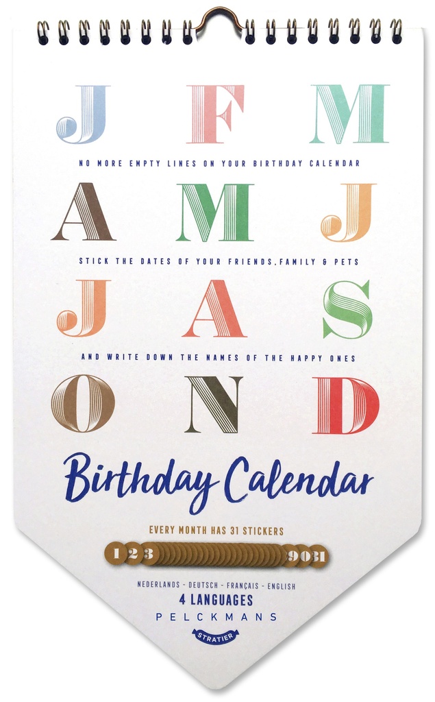 Pelckmans | Kalender Verjaardag - Tom Suykens, Dieter Coppens