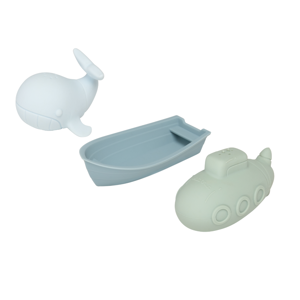 Petit Truc | Badspeelgoed Petit Plouf Set Ocean Blauw/Groen