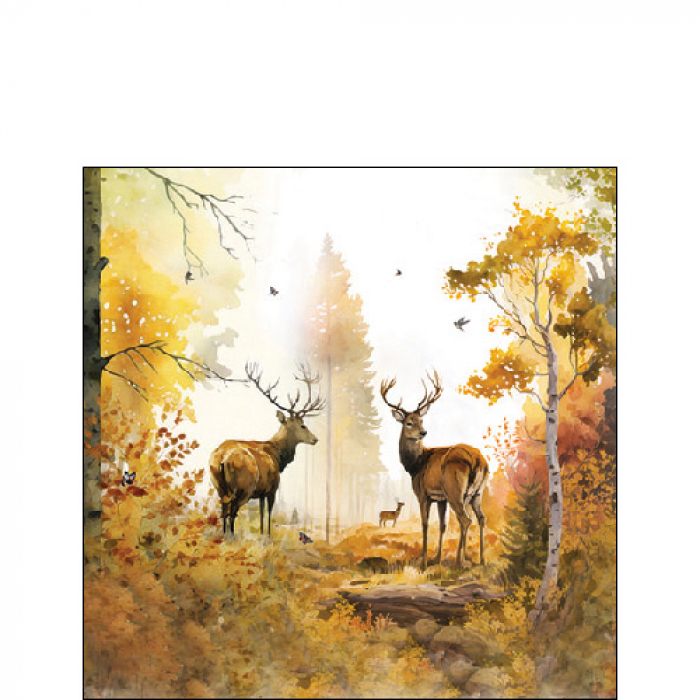 Ambiente | Servetten Autumn Forest 3-laags 100%FSC 25x25cm 20-pack