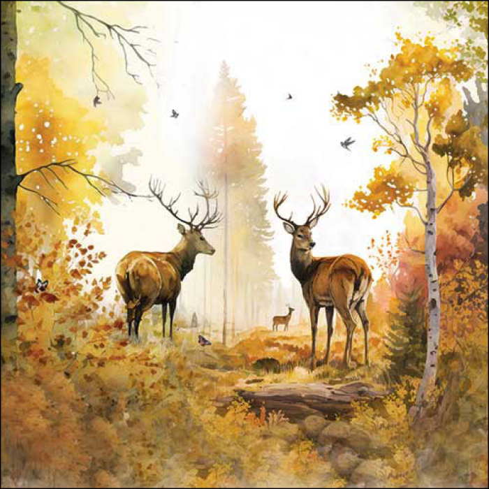 Ambiente | Servetten Autumn Forest 3-laags 100%FSC 33x33cm 20-pack