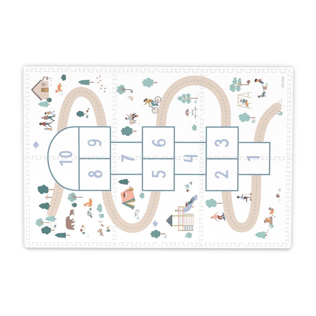 Play & Go | Puzzelmat Eevaa Tiloo Hopscotch 6-pack