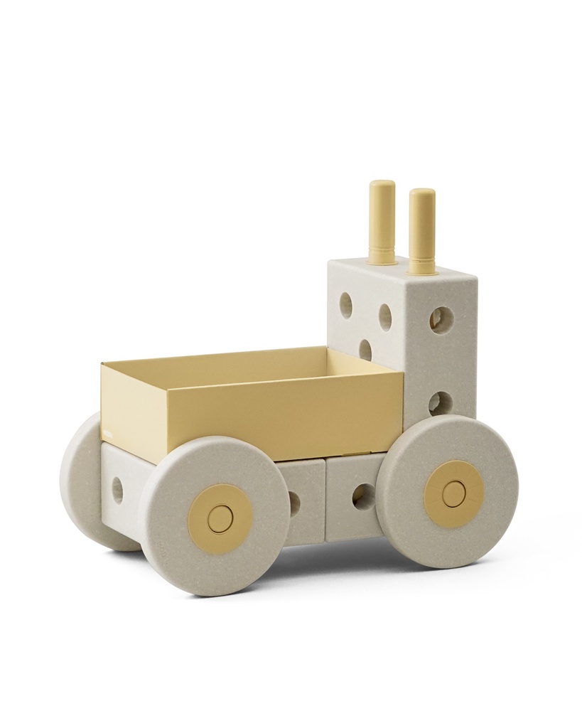 Modu | Blokken Activity Toy Baby Walker Sand Grey/Honey Yellow