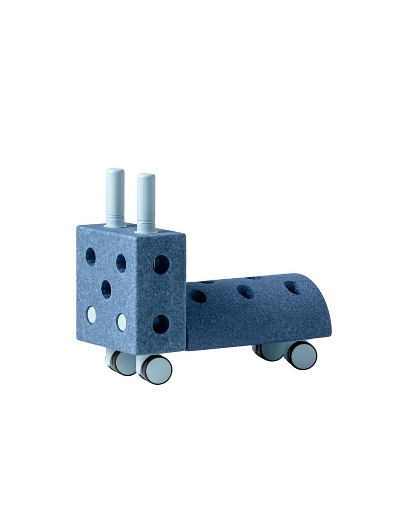 Modu | Blokken Activity toy Tiny Ride Deep Blue/Sky Blue