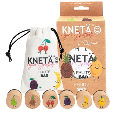 Kneta | Knutselpakket Stempelset Fruit Ø3cm 6-pack