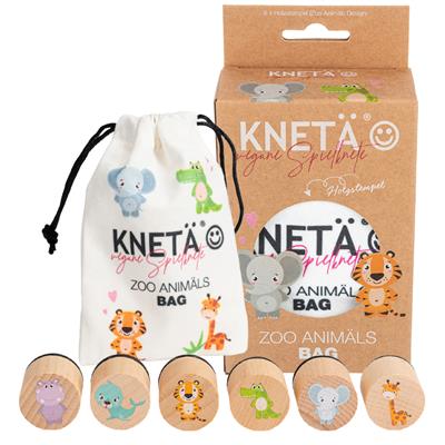 Kneta | Knutselpakket Stempelset Zoodieren Ø3cm 6-pack