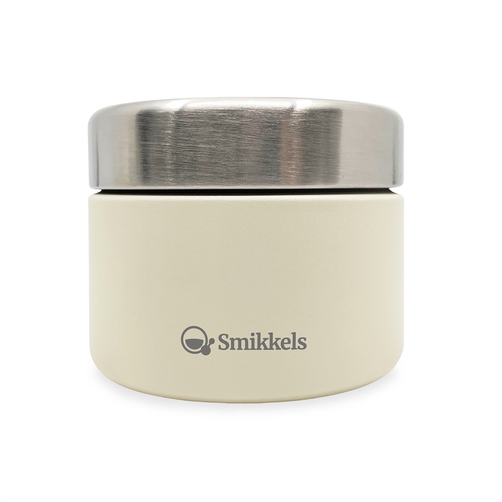 Smikkels | Voedselcontainer RVS Wit 420ml 