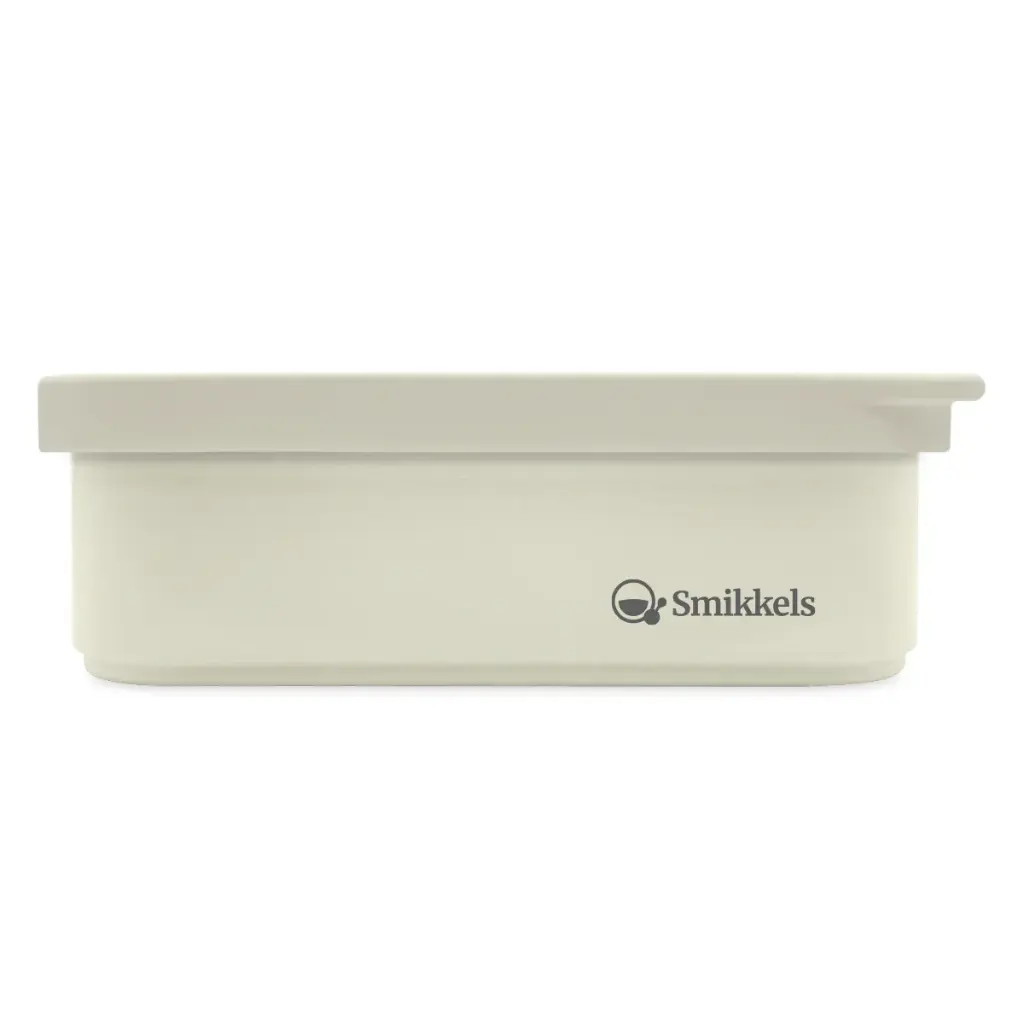 Smikkels | Lunchbox Met Siliconen Deksel Wit 900ml 
