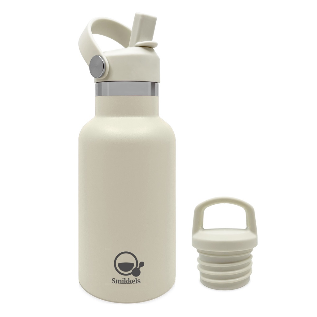 Smikkels | Thermos Drinkfles RVS Wit 350ml 