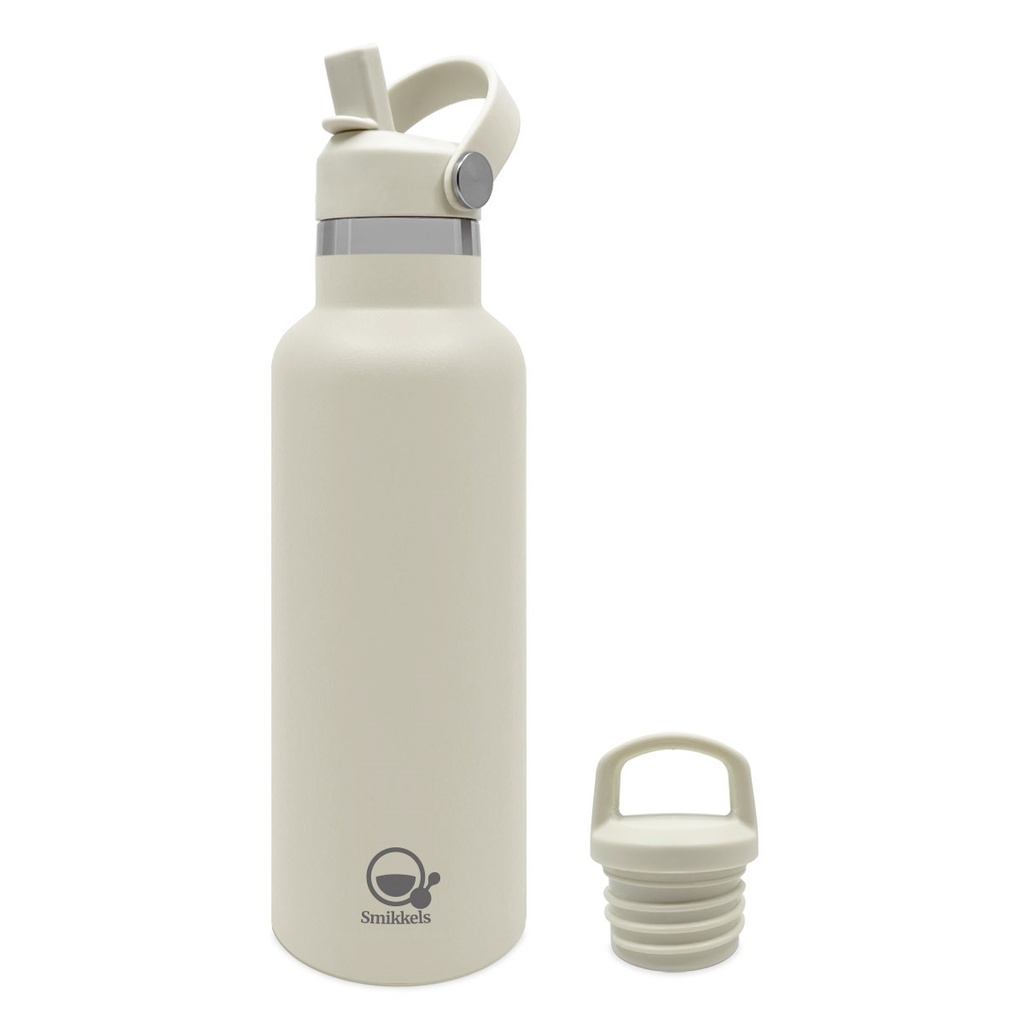 Smikkels | Thermos Drinkfles RVS Wit 500ml  