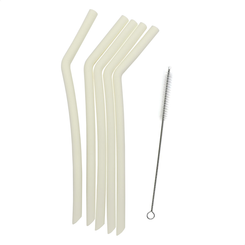 Smikkels | Siliconen Rietjes XL Wit