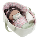 Little Dutch | Pluche Knuffel Evi in Mandje Knuffelpop 9x22x25cm +12m