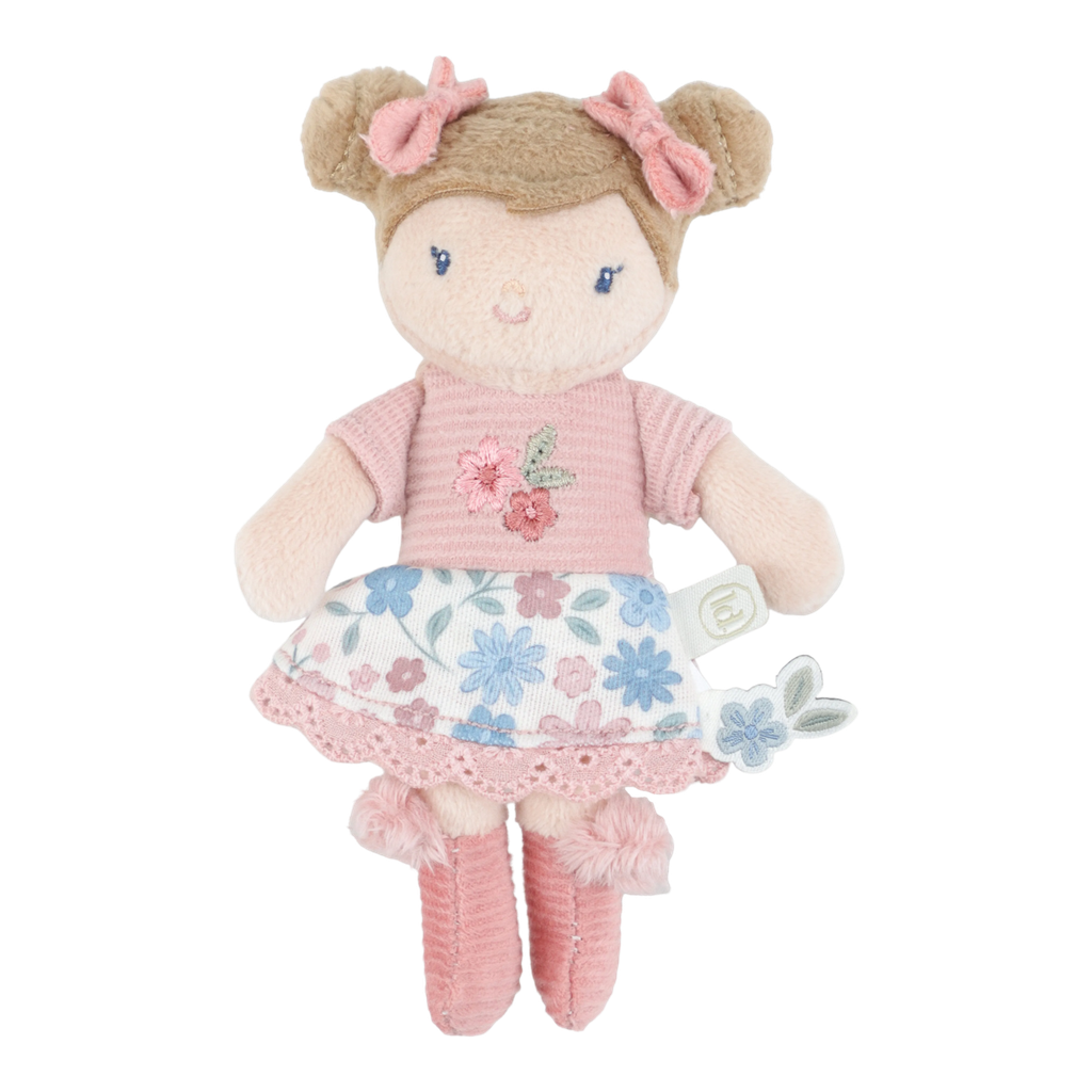 Little Dutch | Pluche Knuffel Rosa Knuffelpop 13cm +12m