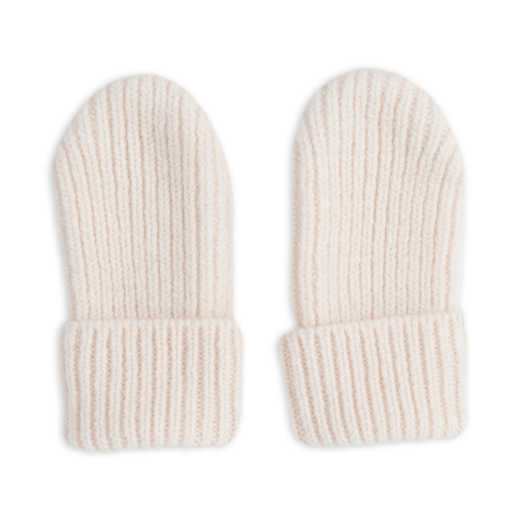 WANTEN, Folklore, Mittens, birch, 50-80, 0-12 m, boys/girls, ecru, uni, zonder vingers, Merino wol