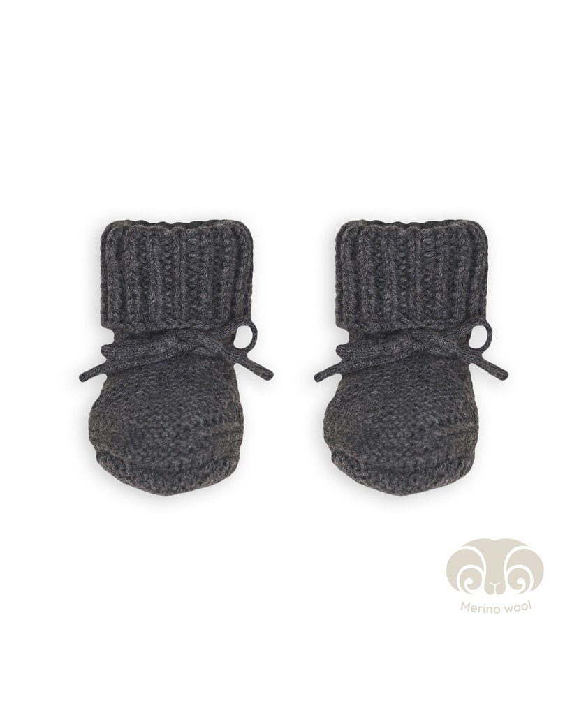 Lodger | Babyslofjes Merino Wol Pigeon 0-6M