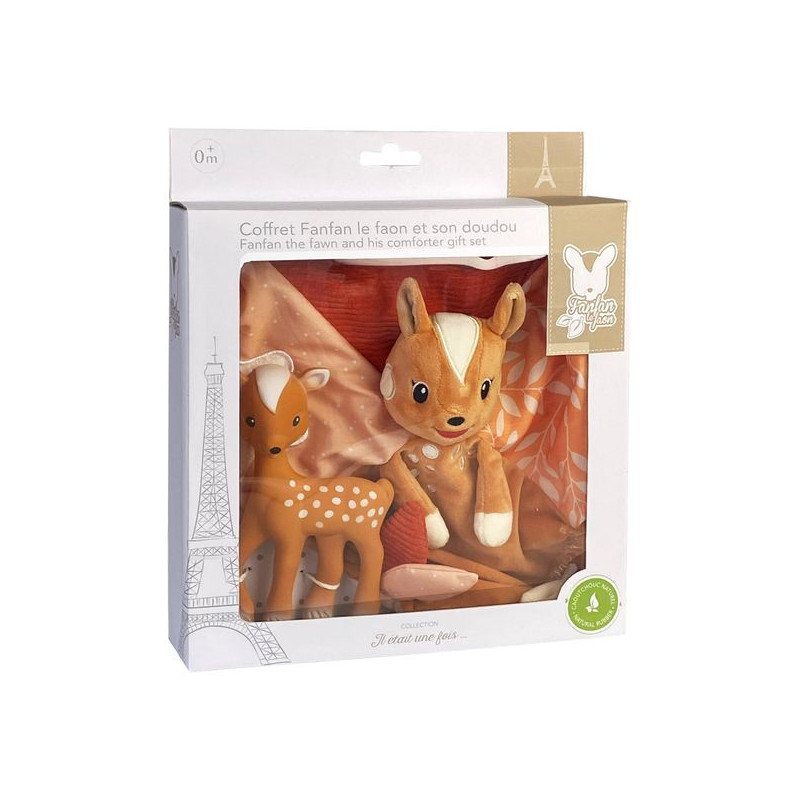Sophie La Girafe | Giftset Fanfan en Haar Doudou Bijtring/Knuffeldoek