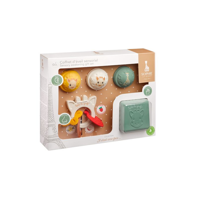 Sophie La Girafe | Giftset Muzikale Ballen/Geurende Ring/Kubus