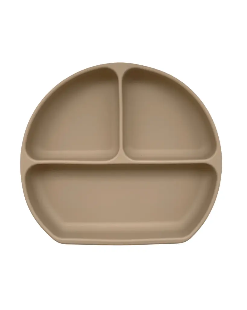 Mabebi | Bord Siena Verdeelbord met zuignap Beige