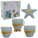 Little Dutch | Badspeelgoed Zeester Bekers Badwand