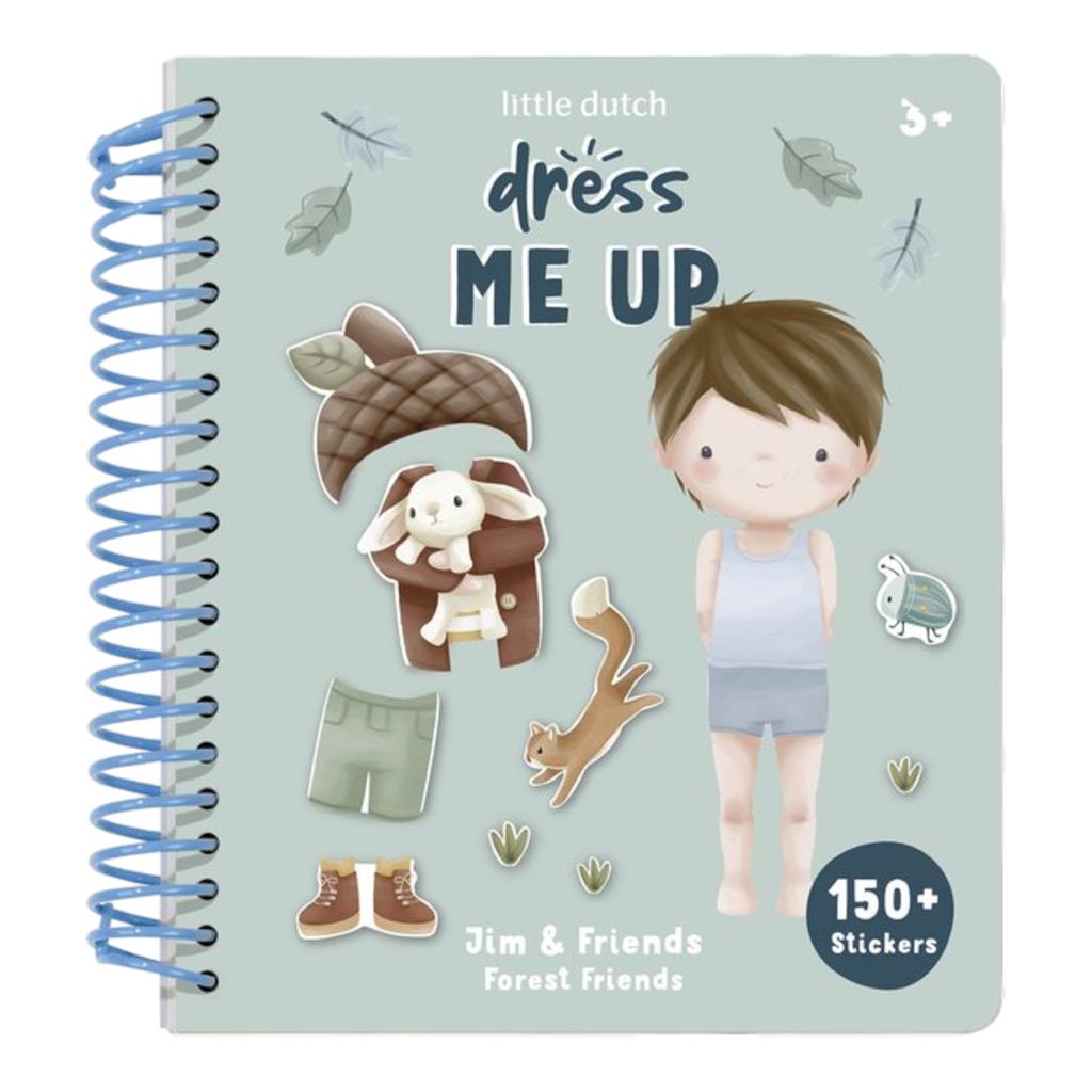 Little Dutch | Boek Forest Friends Jim & Friends Dress Me Up