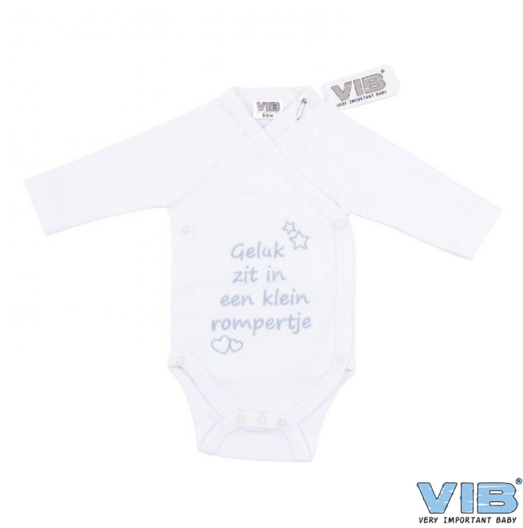 VIB | Body Baby Geluk zit in een klein rompertje Wit