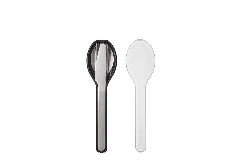 Mepal | Bestek Ellipse Set in Houder Lepel/Vork/Mes Nordic Black 3-delig