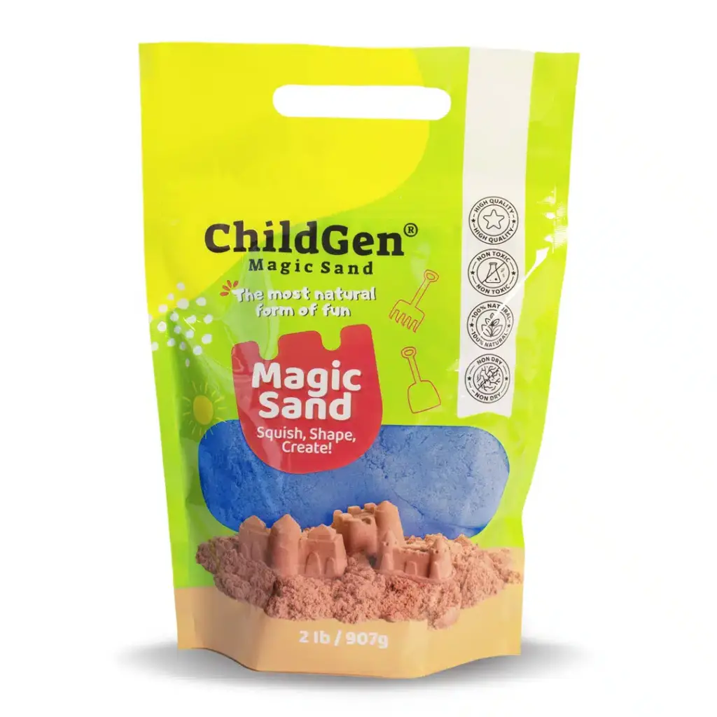 Childgen | Kinetisch Zand Magical Sand Refill Blue 907gr