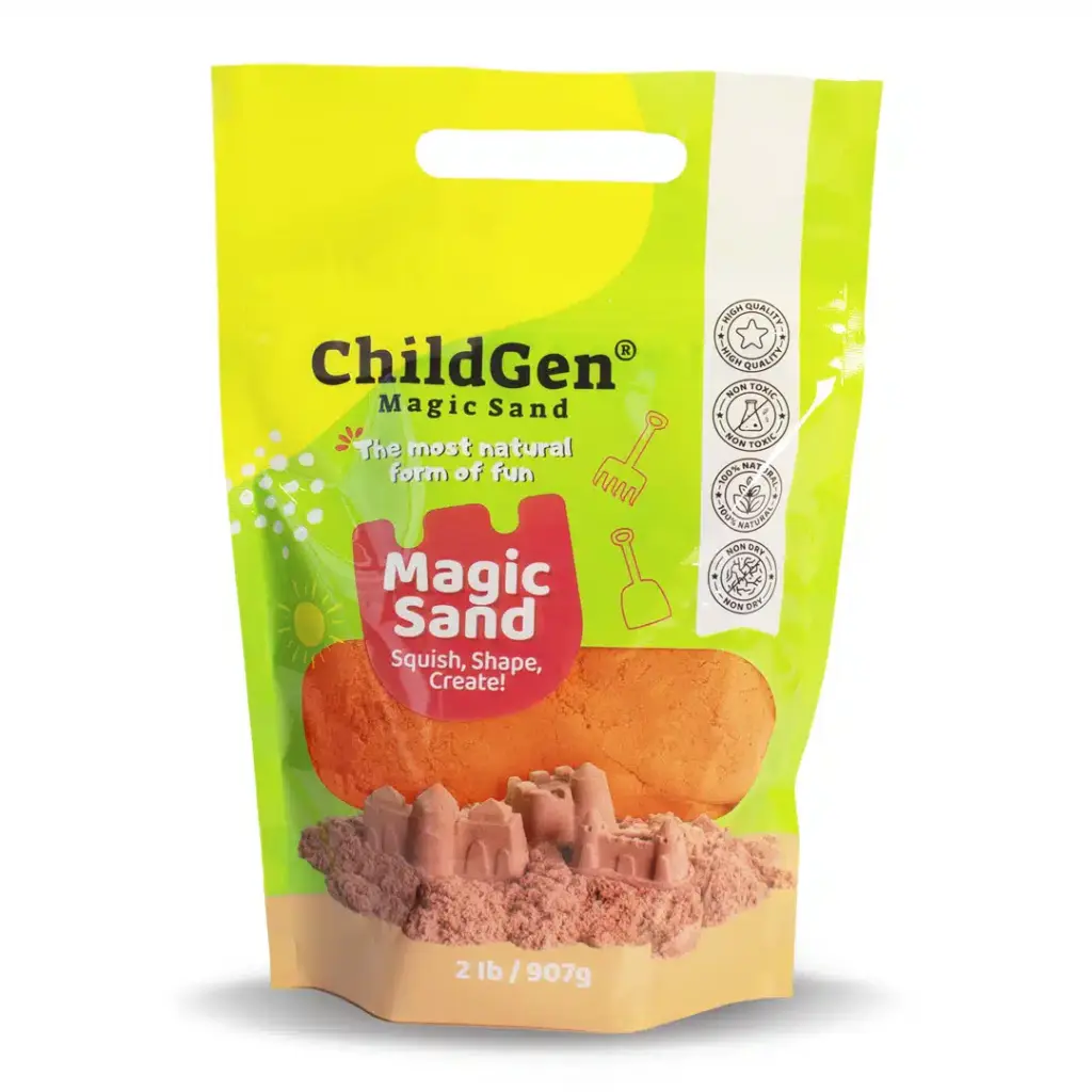 Childgen | Kinetisch Zand Magical Sand Refill Orange 907gr
