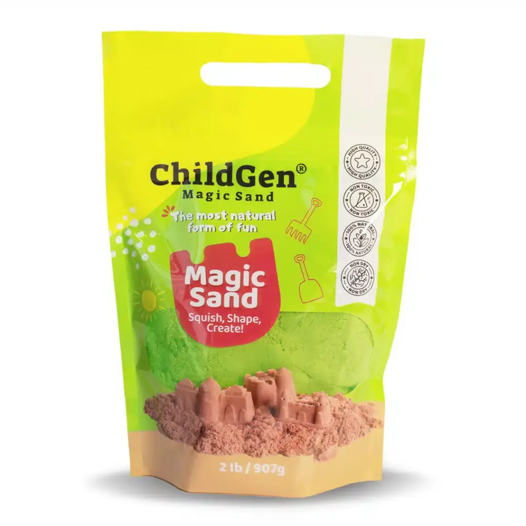 Childgen | Kinetisch Zand Magical Sand Refill Green 907gr