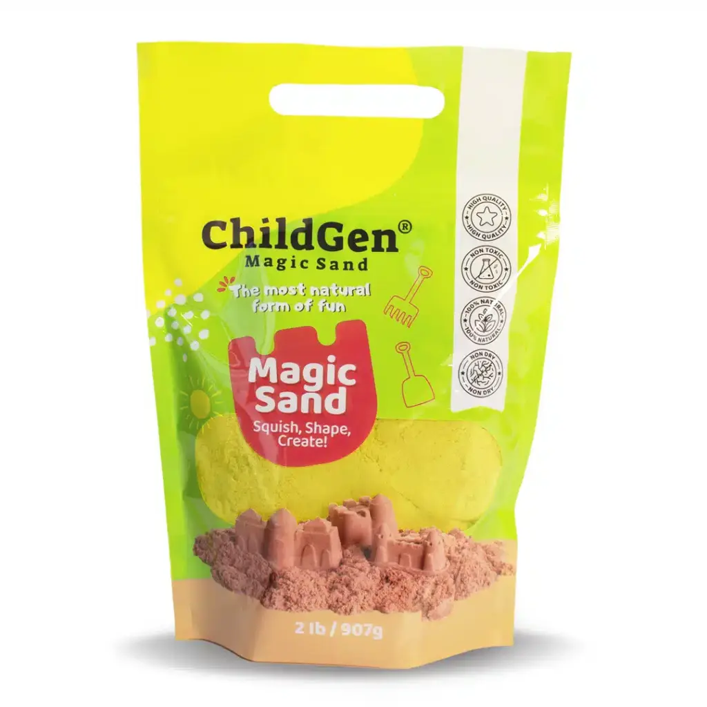 Childgen | Kinetisch Zand Magical Sand Refill Yellow 907gr
