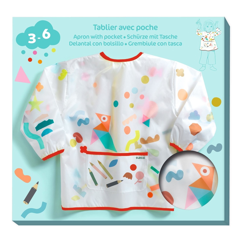 Djeco | Schort Met Zak aan Voorkant