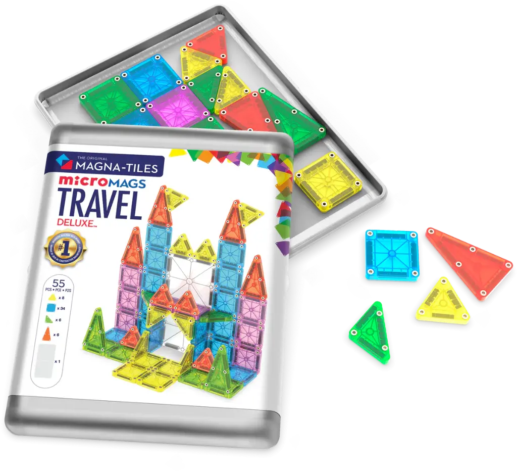 Magna-Tiles | Magnetische Blokken Travel Set Deluxe 55-delig