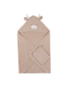 Noukies | Badcape Fluffy Fluffy, Orso & Lilly Beige 75x75cm