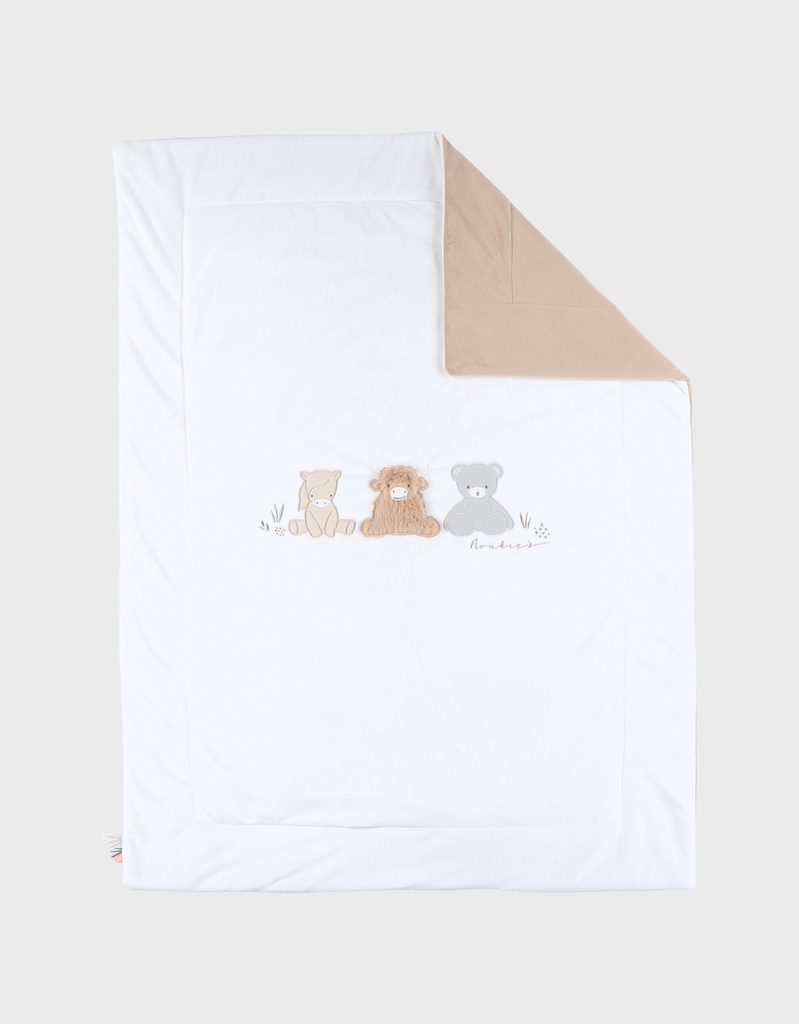 Noukies | Deken Fluffy, Orso & Lilly Beige 75x100cm 