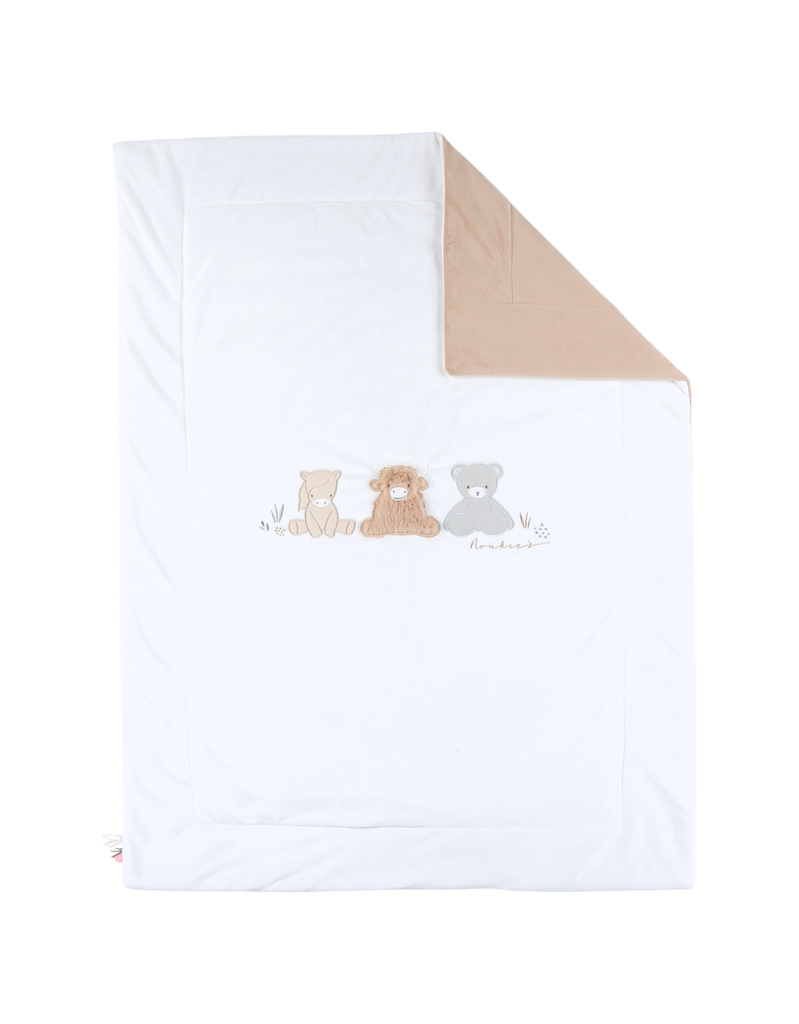 Noukies | Deken Fluffy, Orso & Lilly Beige 75x100cm 