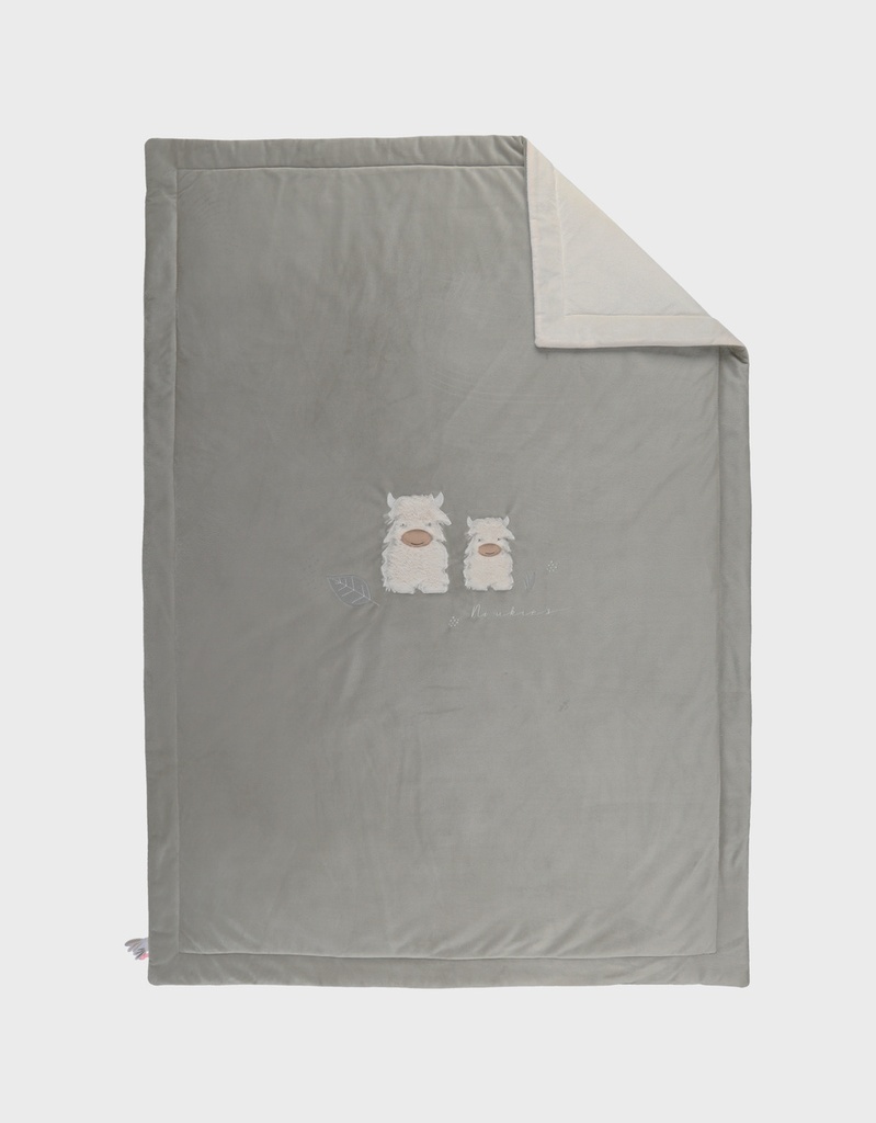 Noukies | Deken Fluffy, Orso & Lilly Kaki 100x140cm