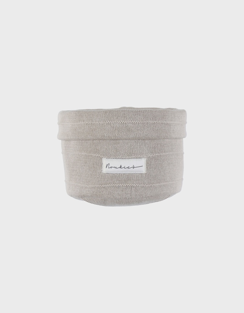 Noukies | Verzorgingsmandje Knitted Beige