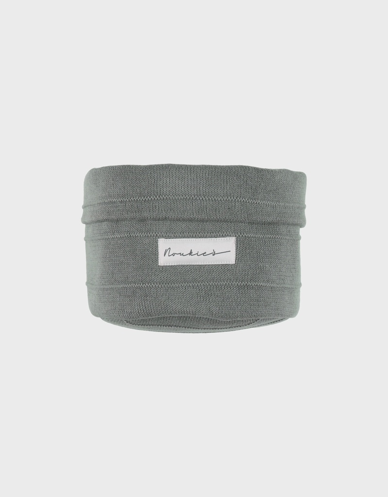 Noukies | Verzorgingsmandje Knitted Kaki
