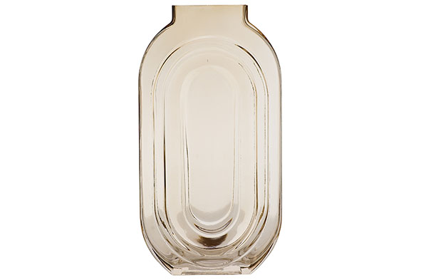 Cosy & Trendy | Vaas Retro Bruin Glas H30cm