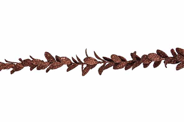 Cosy & Trendy | Slinger Leaves Glitter Koper 182cm