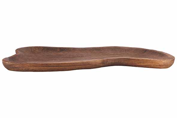Cosy & Trendy | Schaal Organisch Hout Bruin 39x18cm