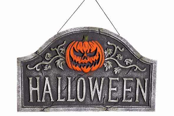 Cosy & Trendy | LETTERDECO HALLOWEEN ZWART 55X3XH34CM KU