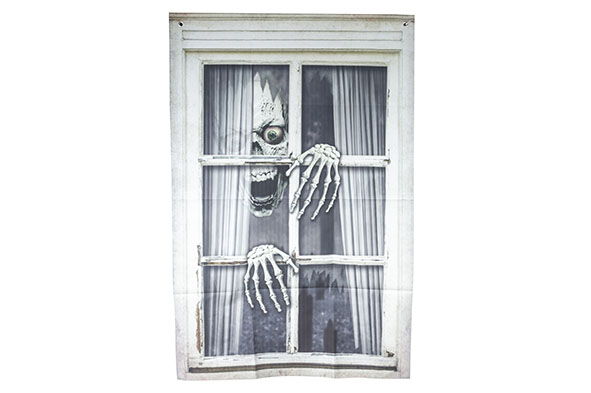 Cosy & Trendy | Vensterdecoratie Curtain Window Skull 80x120cm