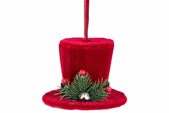 Cosy & Trendy | HANGER HAT DONKERROOD 12X12XH8,5CM FLUWE